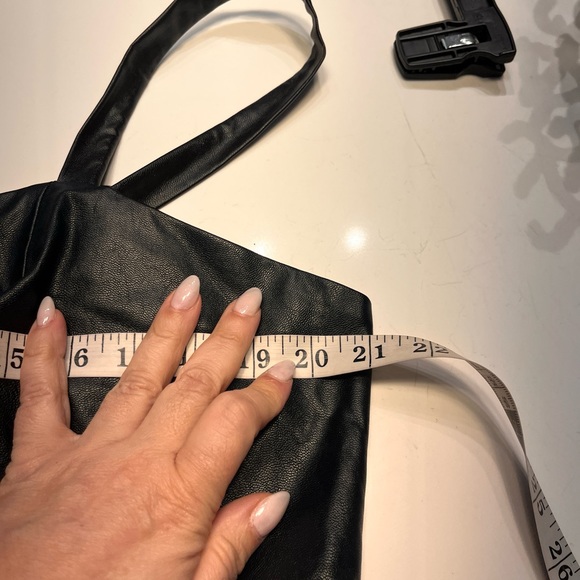 Eloquii Black Faux Leather Midi Dress Size 18 NWT - Picture 11 of 11